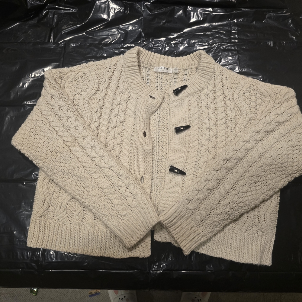 Cozy Cream Cable Knit Sweater